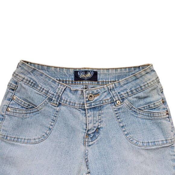 y2k vintage low-rise denim capris - Picture 2 of 6